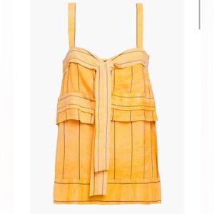 NWT! 3.1 PHILLIP LIM Women’s 0 Layered Knotted Striped Jacquard Camisole Tank